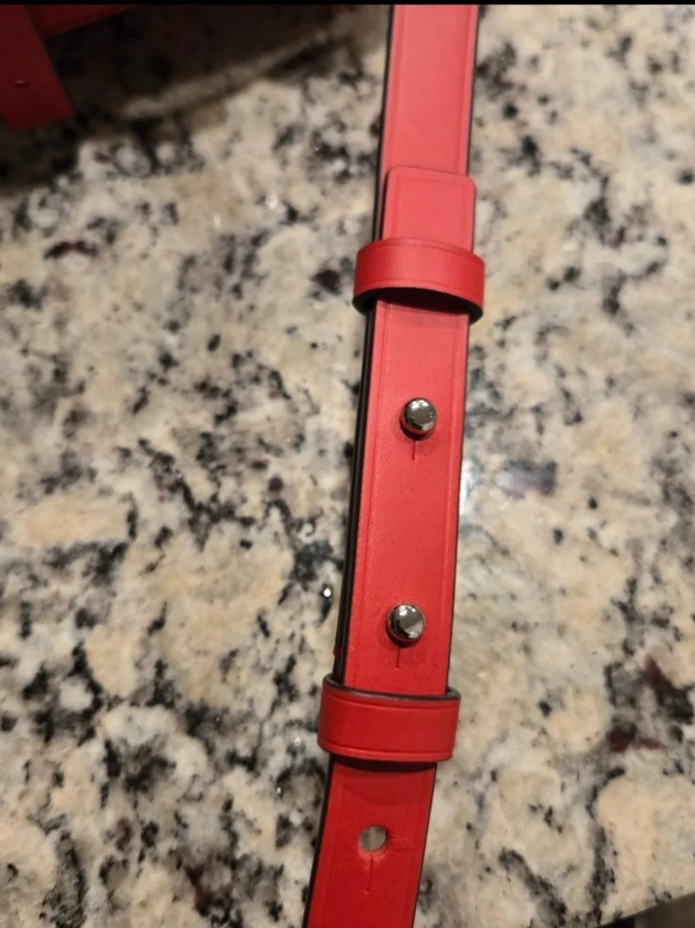 Michael Kors Manhattan Red Leather Messenger Crossbody Bag